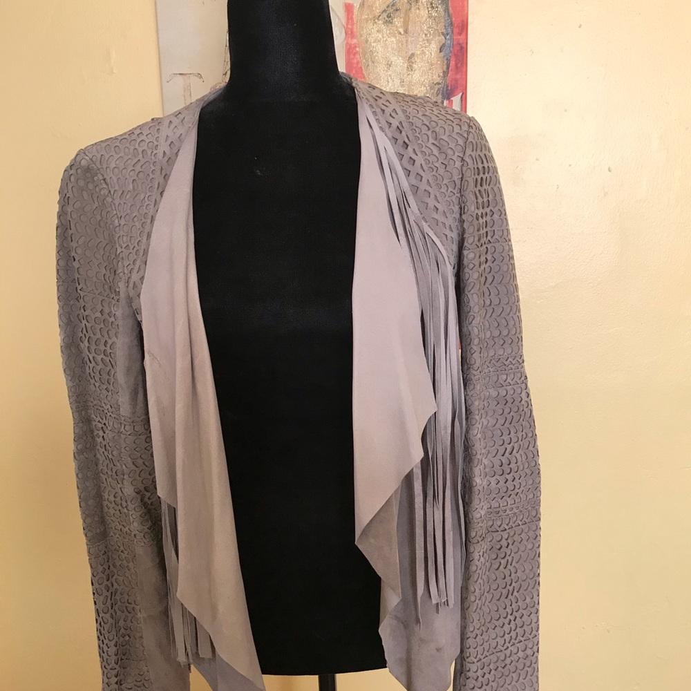 Suede jacket.